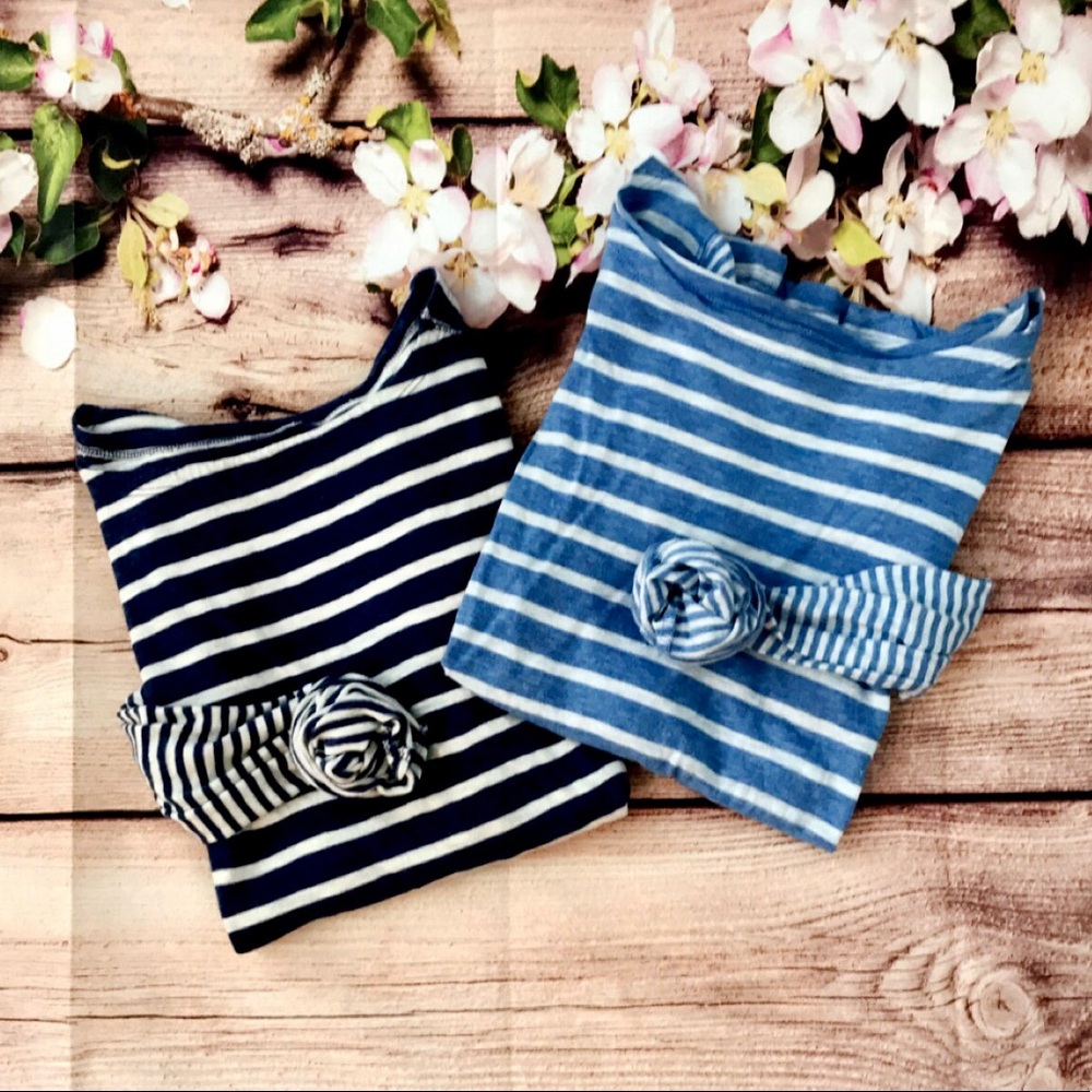 Women’s Striped Cotton LS Tops  |  Bundle